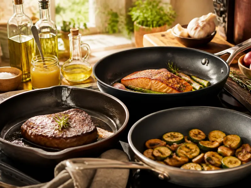Welches Fett zum Braten? Öle, Butterschmalz und Rauchpunkte erklärt